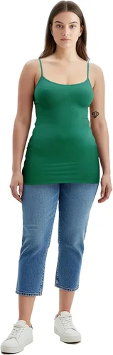 Miniatura 292 de Emmalise Camisola larga casual básica para mujer, con tirantes ajustables, top en capas