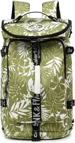 Miniatura 23 de mochila de gimnasio con compartimento para zapatos, bolsa de lucha con 4 tipos de método de espalda, impermeable para deportes, caminata y portátil