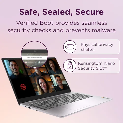 Miniatura 3 de Lenovo Chromebook 15 (15.6 pulgadas FHD, 4 GB de RAM, 192 GB de almacenamiento (64 GB eMMC + tarjeta SD de 128 GB) almacenamiento en la nube de 2