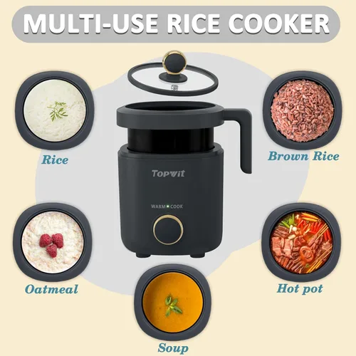 Miniatura 8 de Topwit Olla eléctrica caliente y olla de arroz pequeña de 1.2L
