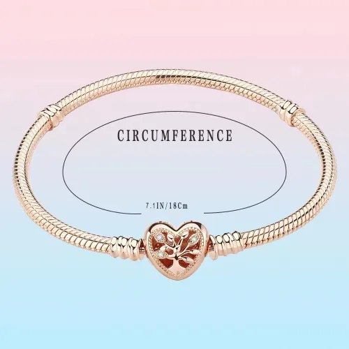 Miniatura 3 de JEWBERY Pandora Charm Snake Pattern Pulsera de plata de ley 925 con patrón de serpiente, regalo para mujeres y niñas