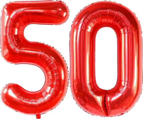 Miniatura 9 de KatchOn - Globo negro grande del número 50, 40 pulgadas, decoraciones de cumpleaños 50 negro sobre la colina para hombres y mujeres, decoraciones