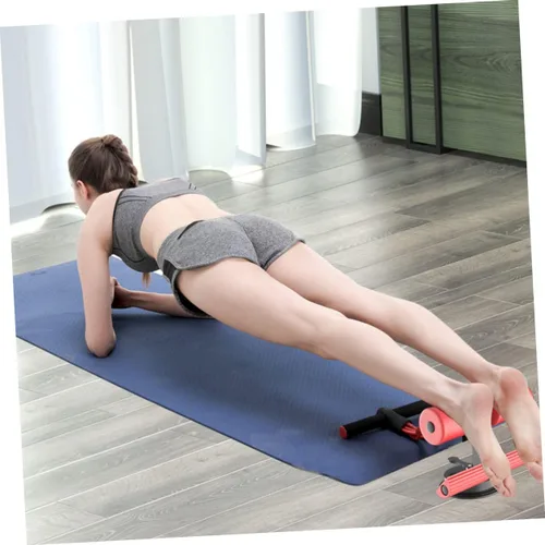 Miniatura 3 de Kisangel Soporte de pie para sentadillas, equipo de entrenamiento de autosucción, ejercitador, barra de fitness para piso, dispositivo de asistencia