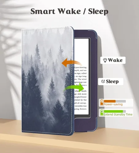 Miniatura 5 de MoKo Funda para Kindle de 6 pulgadas (11ª generación, versión 2024/2022)/(10ª/8ª generación, 2019/2016), carcasa de poliuretano ultraligera
