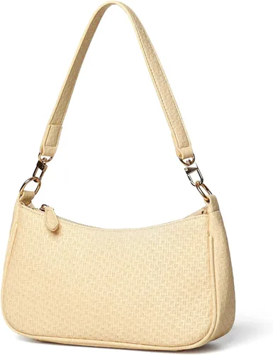 Miniatura 21 de VODIU Bolsos de mano con 2 correas extraíbles y cierre de cremallera, bolsos cruzados, bolso de hombro para mujer