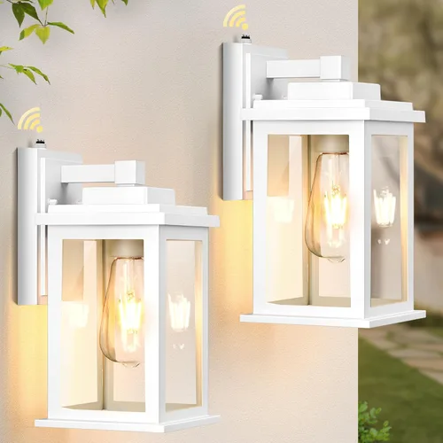 Miniatura 21 de VIANIS Luz negra grande con sensor de movimiento para exteriores de 15 pulgadas, aplique de iluminación exterior, iluminación exterior del atardecer