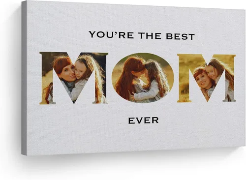 Miniatura 24 de Smile Art Design Impresión en lienzo personalizada: arte de pared con fotos personalizadas, hecho a pedido en Estados Unidos, lienzo premium