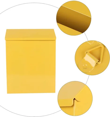 Miniatura 4 de Zerodeko Buzón de pared con bloqueo, buzón de gran capacidad, buzón de sugerencias para oficina, fábrica, escuela, hogar, organizador de correo