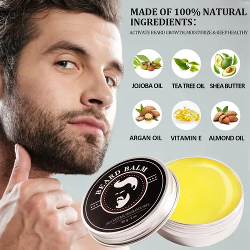 Miniatura 3 de Regalos para el día del padre, kit de barba para hombres, kit de crecimiento y aseo de barba con aceite para barba, bálsamo para barba, cepillo