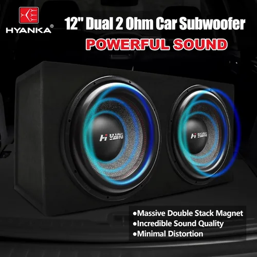 Miniatura 2 de H YANKA BSF-12-2 Subwoofer de 12 pulgadas - 1800 W de potencia máxima de 12 pulgadas, subwoofer de cono de papel de 12 pulgadas, canasta de aluminio
