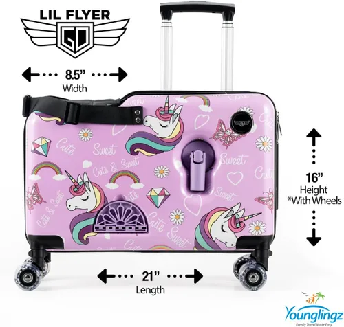 Miniatura 31 de Younglingz LIL FLYER GO 21" - Maleta de mano para niños, Motocicleta verde V2