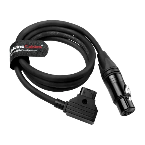 Alvin's Cables D-tap a XLR Cable de alimentación hembra de 3 pines para luz de video SmallRig RC 120B, ultra suave 1M/39.4 pulgadas