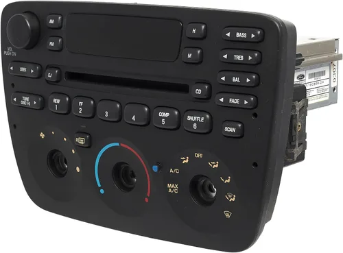 1 Factory Radio 638-02227-BT AM FM Reproductor de CD de radio FM remanufacturado Bluetooth negro con controles manuales de calentador Número de