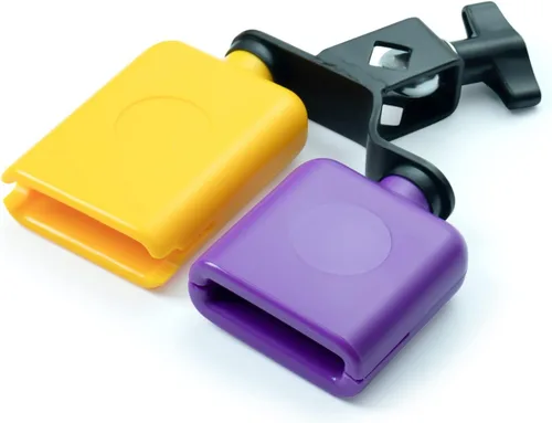 Miniatura 4 de MUSCELL Juego de bloques de percusión - Completo con soporte de montaje resistente y soporte incluidos, 6 bloques de mermelada de diferentes