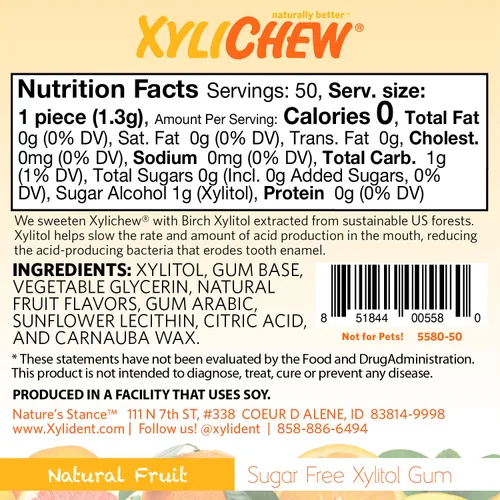 Miniatura 2 de Xylichew - Botes de goma de mascar 100% xilitol, sin OMG, gluten, aspartame y goma sin azúcar, cuidado bucal natural, alivia el mal aliento