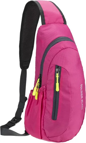 Miniatura 14 de Mochila cruzada para hombres y mujeres, mochila para el pecho, bolsa de hombro, gimnasio, ciclismo, viajes, deportes al aire libre
