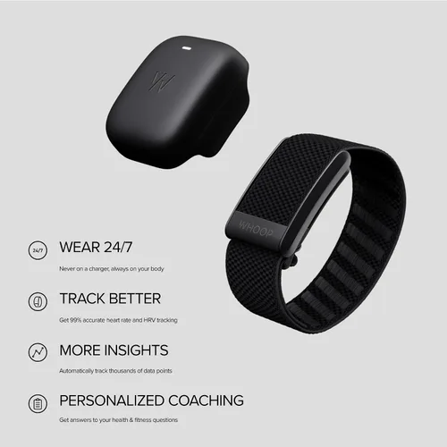 Miniatura 3 de WHOOP 4.0 con suscripción de 12 meses - Rastreador de salud, fitness y actividad portátil - Monitoreo continuo, optimización del rendimiento