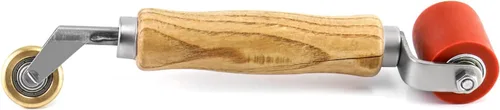 Miniatura 2 de QWORK Rodillo de costura, rodillo de costura de silicona de 1.575 in con rodillo de latón de 0.236 in, herramienta de rodillo de costura alisadora