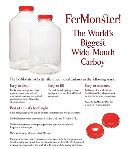 Miniatura 2 de Fermentador/Carboy Fermentador XL de 7 galones