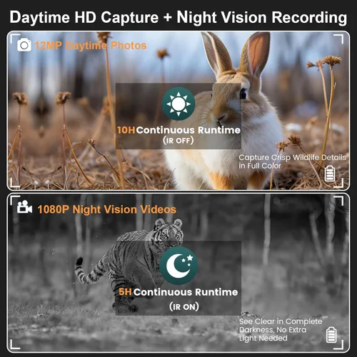 Miniatura 2 de Gafas de visión nocturna montadas en la cabeza, prismáticos infrarrojos de 1312 pies para adultos, zoom 8X 7 niveles IR, tarjeta de 32 GB