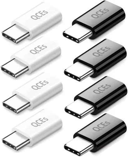 Miniatura 8 de QCEs Paquete de 2 adaptadores micro USB a USB C, adaptador tipo C de carga rápida compatible con iPhone 16/15 Pro Plus, Galaxy S24/S23, teléfonos