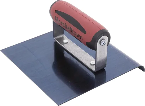 Miniatura 4 de MARSHALLTOWN Bordeadora de hormigón recta, cuchilla de acero azul de 6 x 6 pulgadas, labio de 5/8 pulgadas x radio de 1/2 pulgadas, fabricado