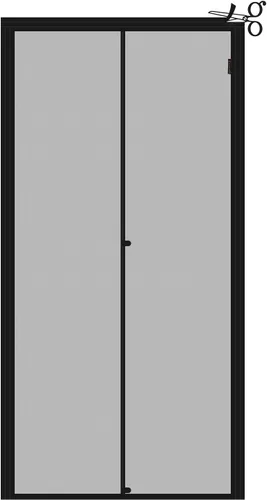 Yotache - Puerta mosquitera magnética ajustable para puertas de 29"-33" de ancho y 79"-81" de alto, cortina de malla de fibra de vidrio reforzada