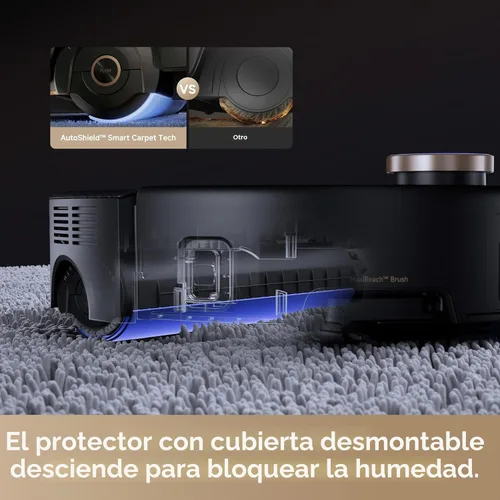 Miniatura 5 de Mova Z60 Ultra Roller - Robot aspirador y trapeador completo, succión de 28,000 Pa, cruce de obstáculos de 3.14 pulgadas, AutoShield para protección