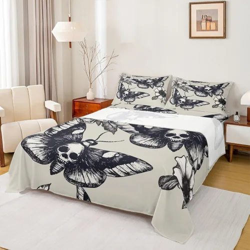 Miniatura 29 de Erosebridal Juego de sábanas tamaño individual de cola de sirena para niños, decoración de habitación de sirena, sábana bajera ajustable