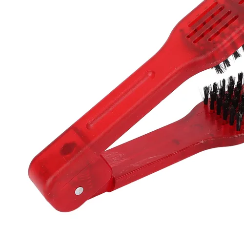 Miniatura 9 de Pinza para alisar el cabello, peine de doble cara para peinar el cabello rizado y ondulado, herramienta alisadora con cepillos dobles