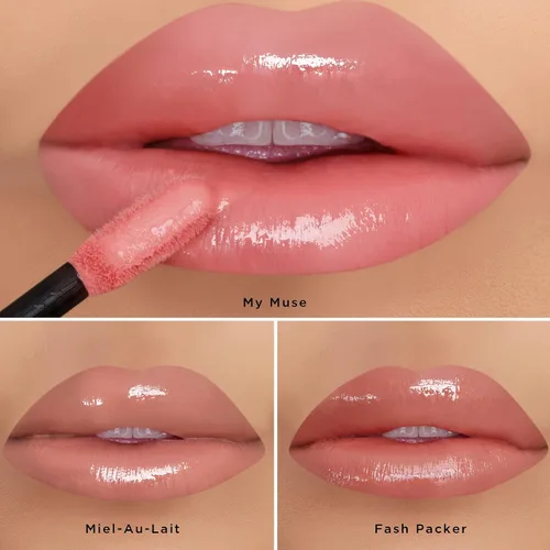 Miniatura 5 de K7L Brillo de labios rosa oscuro con purpurina - Juicy Glossip