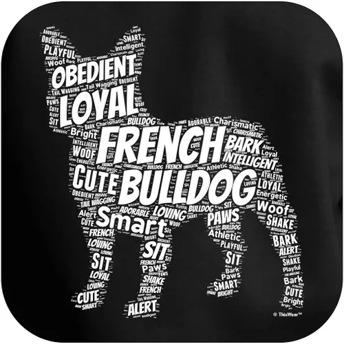 Miniatura 2 de Sudadera con capucha de alta calidad para perro Bulldog Francés Word Art Dog Puppy Owner Gift Premium