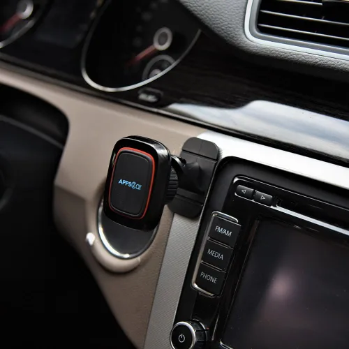 Miniatura 8 de APPS2Car Soporte magnético para teléfono para automóvil, soporte magnético para tablero de instrumentos, rotación de 360° con fuerte adhesivo VHB