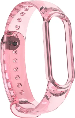 Miniatura 3 de Senter Correa de repuesto de silicona suave para Xiaomi Mi Band 5 / Mi Band 6 Smart Watch Rosado