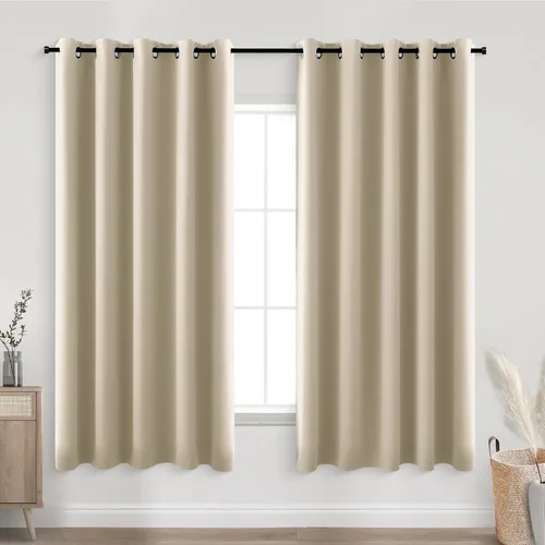 Miniatura 218 de Cortinas opacas de 72 pulgadas extra anchas para dormitorio, puerta corrediza de vidrio y patio, 2 paneles con ojales para oscurecer ventana grande