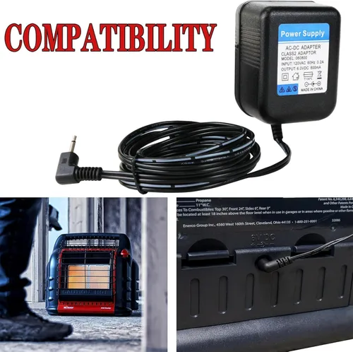 Miniatura 6 de Adaptador de corriente de 6 V compatible con Mr. Heater Big Buddy Heater MH18B F274800 F276127 F274830 F274865,6V DC para cable de alimentación