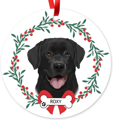 Miniatura 15 de Adorno de Navidad personalizado de Beagle, adorno personalizado con nombre de mascota, regalos para los amantes de los perros Beagle, decoración