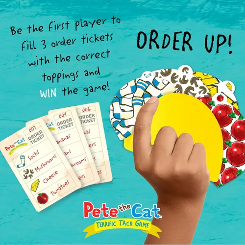 Miniatura 5 de Briarpatch, Pete The Cat - Juego de tacos fabuloso, basado en libros de lectura temprana de James Dean, aprendizaje preescolar para niños
