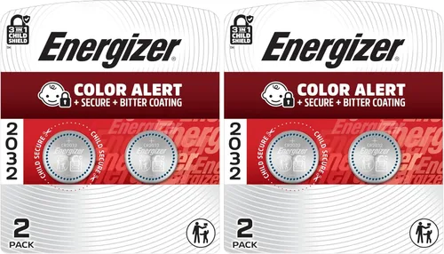Miniatura 5 de Reloj energizador/baterías electrónicas, 3 voltios, 2032, 2 baterías (pila de botón de litio)