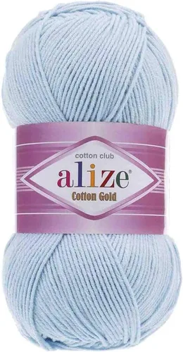 Miniatura 17 de 55% algodón 45% acrílico Alize Cotton Gold Yarn 1 madeja/bola 3.53 oz 360 yardas (1-crema)