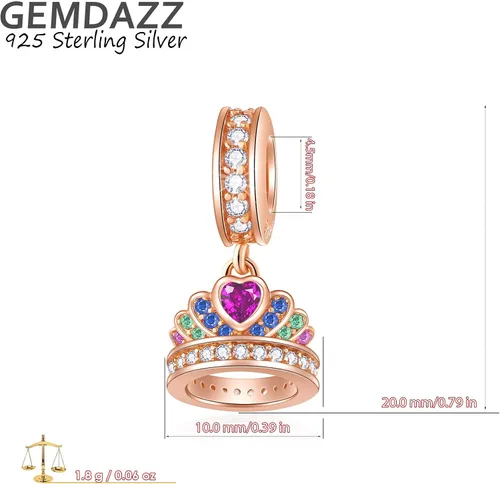 Miniatura 2 de GEMDAZZ Dijes de plata de ley 925 para el día de San Valentín dije de corazón con texto en inglés I Love You to the Moon and Back flecha de Cupido