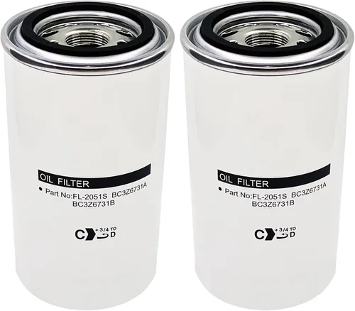 Miniatura 8 de Filtro de aceite FL2051S compatible con Ford F250 F350 F450 F550 F650 F750 F750 6.7L Powerstroke motor diesel reemplazo BC3Z-6731-B BC3Q-6714-CA