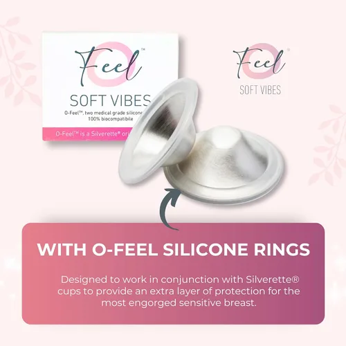 Miniatura 7 de Silverette® The Original Silver Nursing Cups, Nipple Covers for Breastfeeding Essentials, Pure 925 Silver Nipple Shields