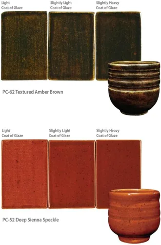 Miniatura 8 de AMACO Potter's Choice High Fire Glazes - Esmalte de 6 pintas, paquete de clase No. 3, 6 colores surtidos, cono de fuego medio alto en capas 5-6 (PC)
