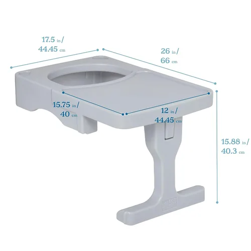 Miniatura 2 de ECR4Kids Fijación de escritorio para silla Tri-Me Cube, muebles para niños, gris claro