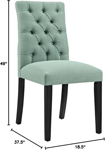 Miniatura 3 de Modway Juego de 2 sillas de comedor, 2 unidades, color azul