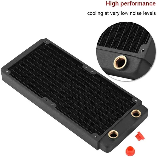 Miniatura 6 de TSRP-BP - Disipador de calor de radiador de cobre, rosca G1/4, intercambiador de calor líquido de refrigeración por agua para computadora