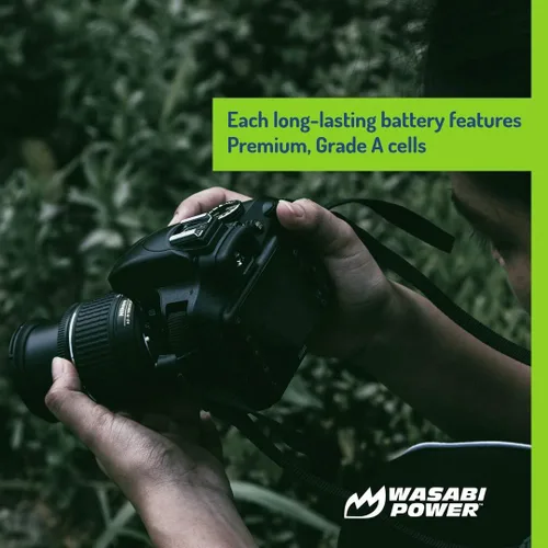 Miniatura 5 de Wasabi Power Batería (paquete de 2) y cargador para Nikon EN-EL14, EN-EL14a y Nikon P7000, P7100, P7700, P7800, D3100, D3200, D3300, D5100, D5200