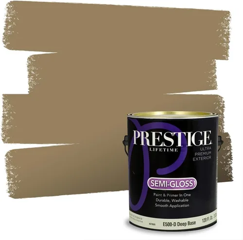 Miniatura 14 de PRESTIGE Paints Exterior Paint and Primer In One, 1-Gallon, Satin, Comparable Match of Benjamin Moore* Royal Linen* 931BM-PCM