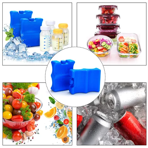 Miniatura 5 de Luxja Paquetes de hielo reutilizables para almacenamiento de leche materna (paquete de 2), botellas de leche materna para lactancia materna mamá